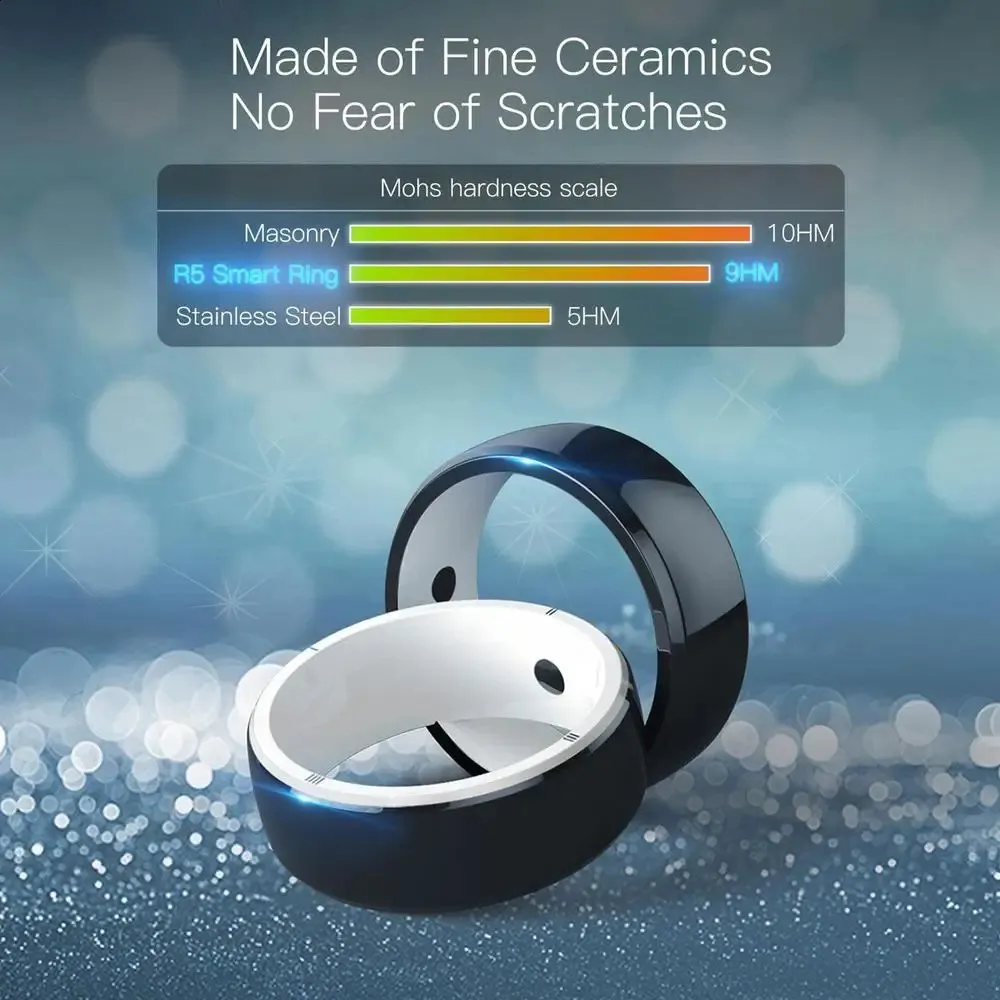 R5 JAKCOM 6 RFID Tarjetas Sensor Inteligente Anillo Dispositivos Portátiles Modernos Reloj NFC Wearable Para iOS Android Smartphones 240730_voghion.com