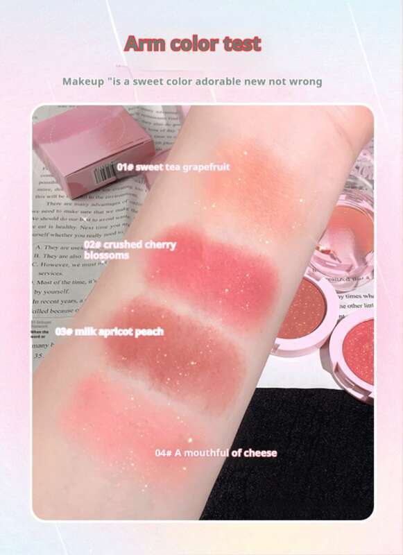 Monochrome Puder Rouge Perle Matt Textmarker Glitter Lidschatten Palette Make-Up_voghion.com