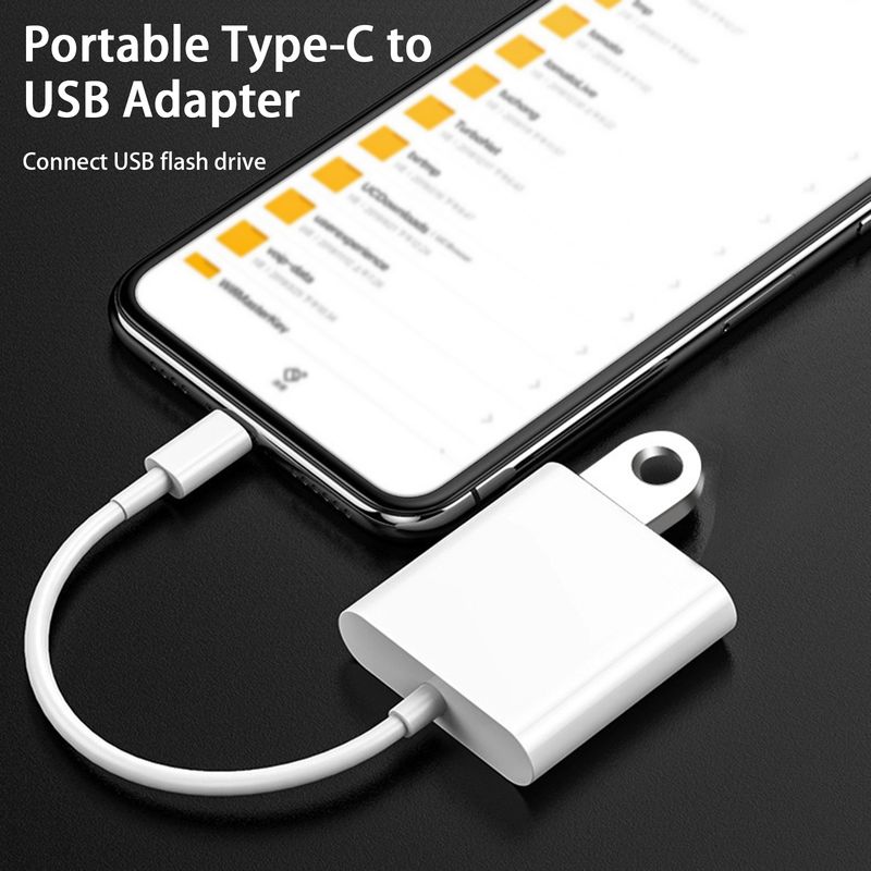 Xinweiqing cu port de încărcare, cititor de carduri, adaptor multifuncțional de tip C mascul la USB feminin, plug and play, 500mA_voghion.com