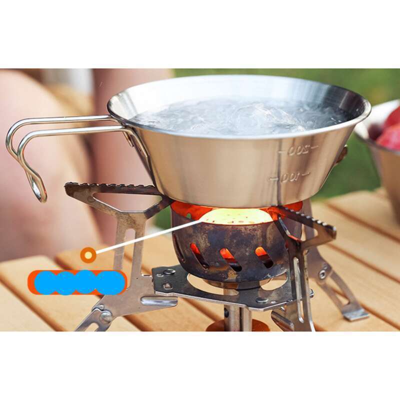 Rouleau à neige d'extérieur en acier inoxydable pour camping, vaisselle portable 304, bol de pique-nique et baguettes autonomes_voghion.com