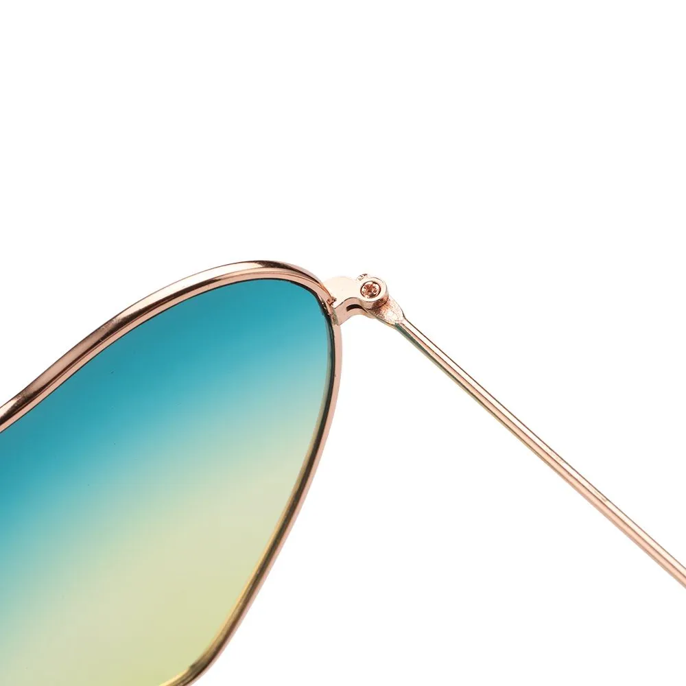 Hjärtformade solglasögon för herr gradient glas metallbåge retro_voghion.com