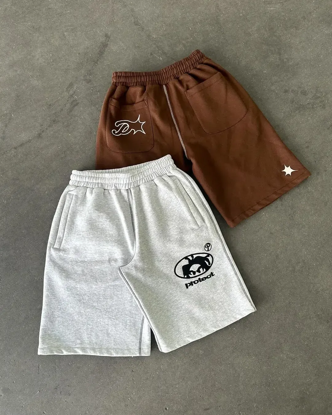 Pantaloncini da uomo Y2K Haruku Baggy Casual Basket Sport Vintage FiessHip Hop Estate Largo Corsa Streetwear_voghion.com