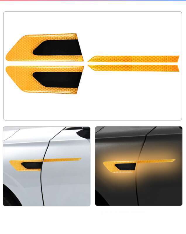 Car Leaf Panel, Fender Reflective Body St, Anti-collision Strip, Safety Warning, Engine Light Eyebrow Decorative_voghion.com