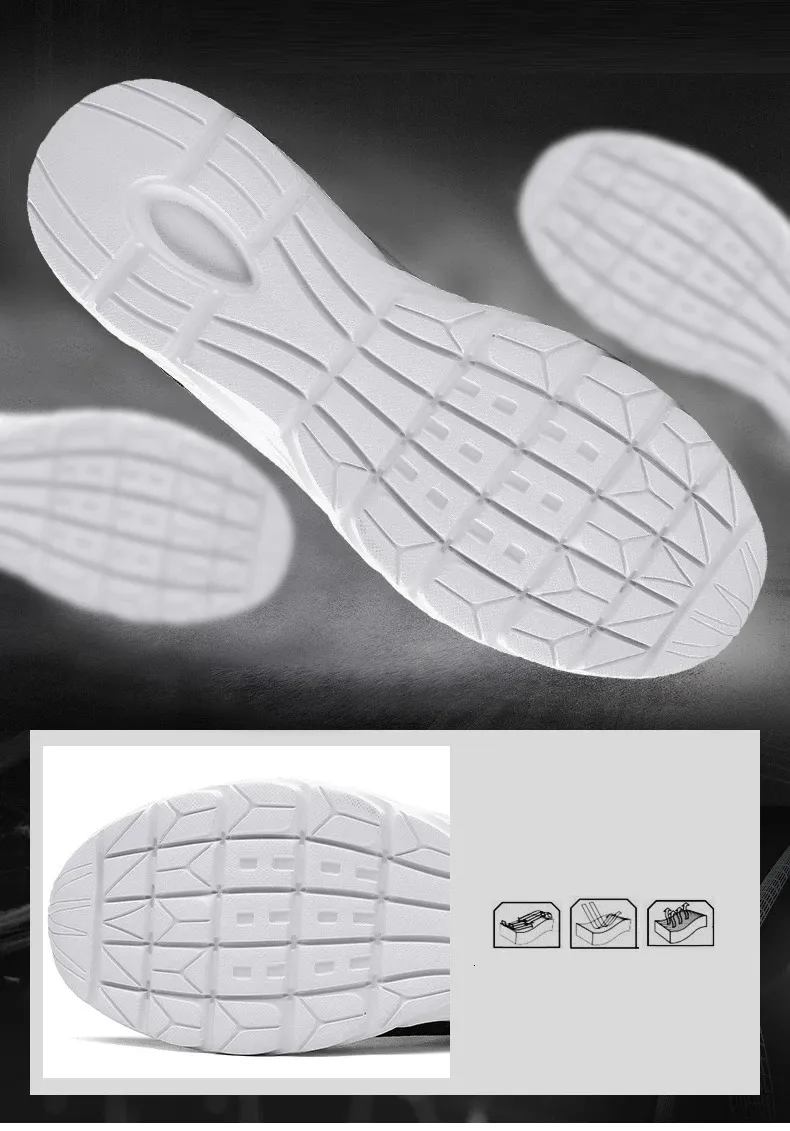 Zapatillas de deporte de punto con cordones para hombre y mujer, informales, atléticas, para correr, caminar, gimnasio, deportes al aire libre, transpirables_voghion.com