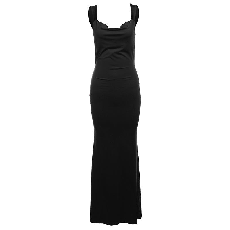 Women's Sexy Backless Bow Slim Hip Dress For Fashionable Ladies_voghion.com