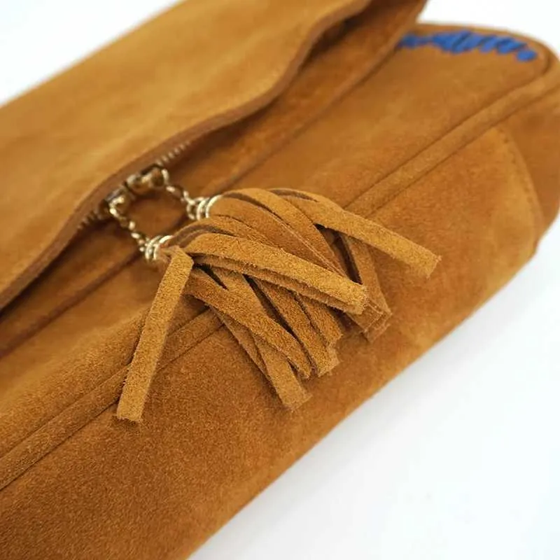 Sac à bandoulière en daim véritable et nubuck pour femme, sac à bandoulière latéral à franges, sac de créateur Za, taille moyenne, élégant au quotidien_voghion.com