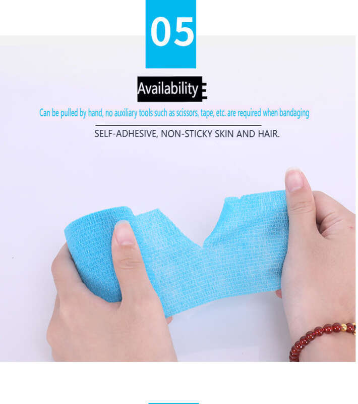 【 100000+repurchases 】 Elastic Self-adhesive Aerobics Bandage White Knee Elastic Wide Ankle Joint Writing Anti Abrasion_voghion.com