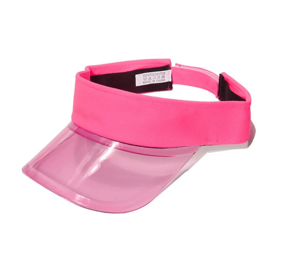 Visiera parasole trasparente da donna per sport all aperto_voghion.com
