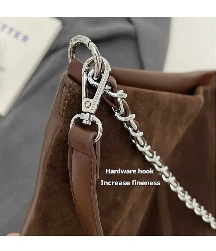 Stylish Women's Suede Shoulder Bag Large Capacity Leather Handbag_voghion.com