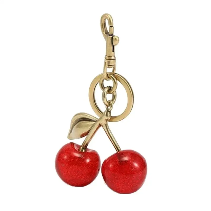 Stilvolles Schlüsselanhänger-Accessoire Kirschanhänger Schlüsselanhänger Taschenanhänger 517F 240813_voghion.com