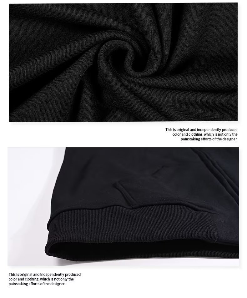 American Plus Size Herren Kapuzen Dicker Mantel Reißverschluss Pullover Locker Lässig Dünn Herbst/Winter_voghion.com