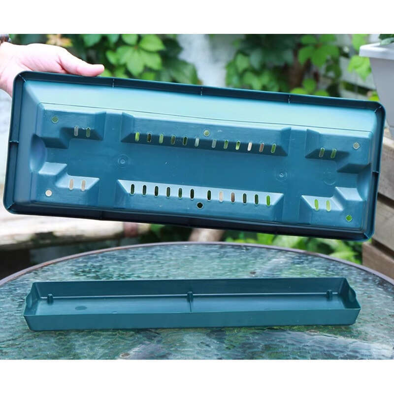 Ghiveci de flori dreptunghiular cu bandă de plastic pentru legume olandeze, ghiveci de plantat_voghion.com