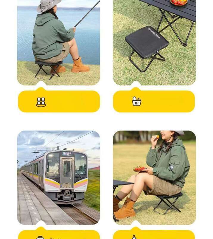 Estojo dobrável para lápis, pequeno banco portátil para pesca, camping, turismo, cadeira de lazer_voghion.com