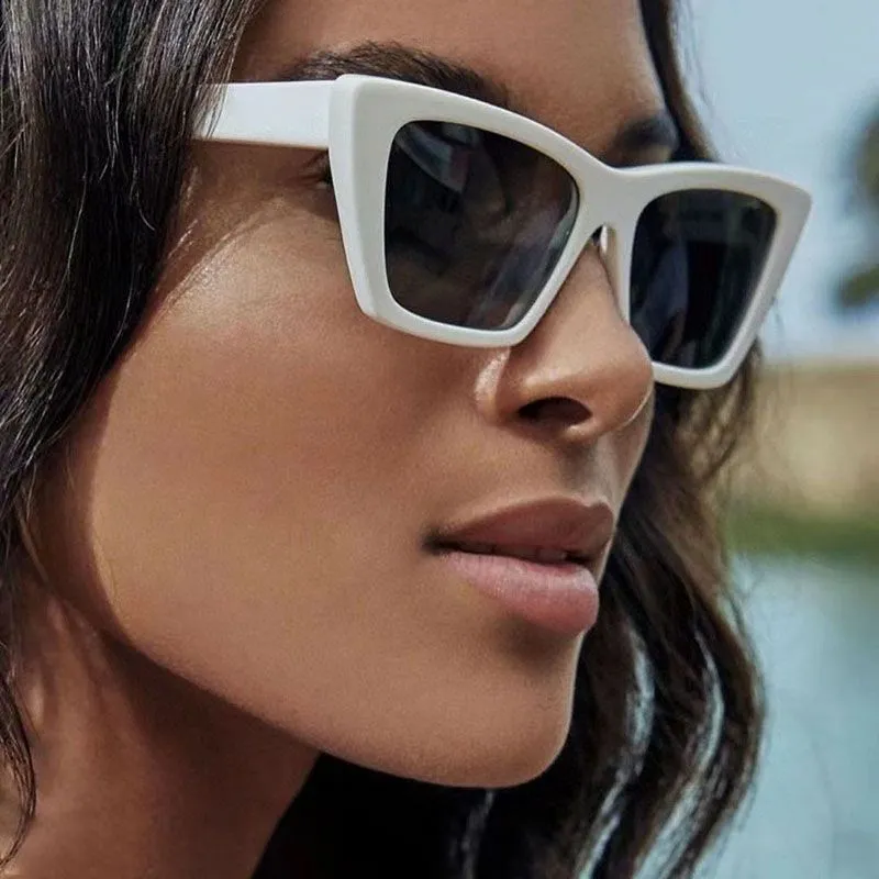 Damen Cat Eye Sonnenbrille Retro Design Für Sommerlichen Look_voghion.com