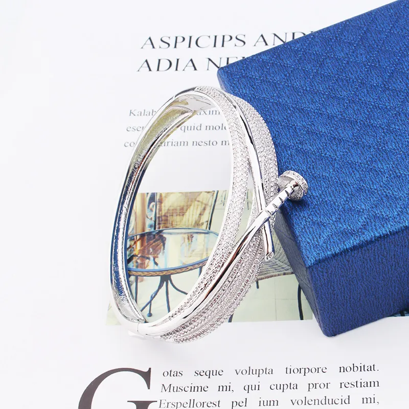Braccialetto unisex con unghia placcato in oro, gioielli per donne, ragazze e signore, set di gioielli di design per compleanni, matrimoni e feste._voghion.com