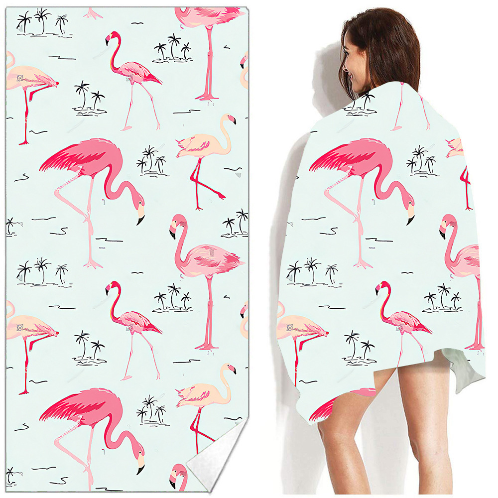 Serviette de plage imprimée style bohème pour bain et plage_voghion.com