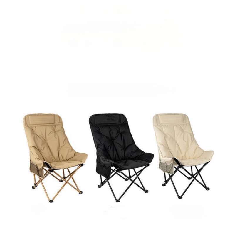 Stop Picking Chairs Randomly! Upgraded High Backrest, Thickened Cotton Moon C, Camping Picnic Folding Artifact Is Coming_voghion.com