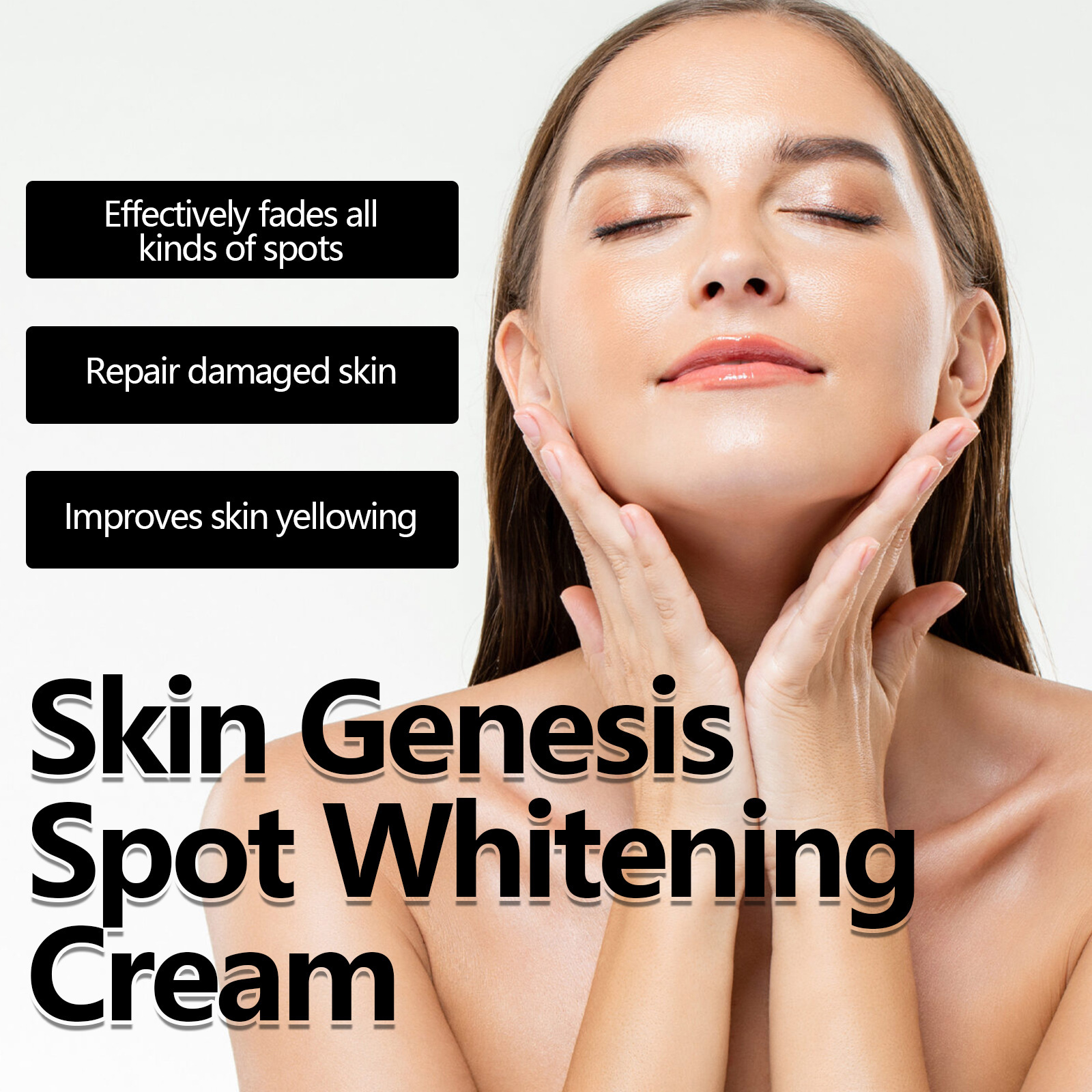 OUHOE Whitening Beautifying Hydratéiert, pflegt d'Haut, mécht d'Gesiichts- a Kierperhautpfleegcrème ophellend_voghion.com