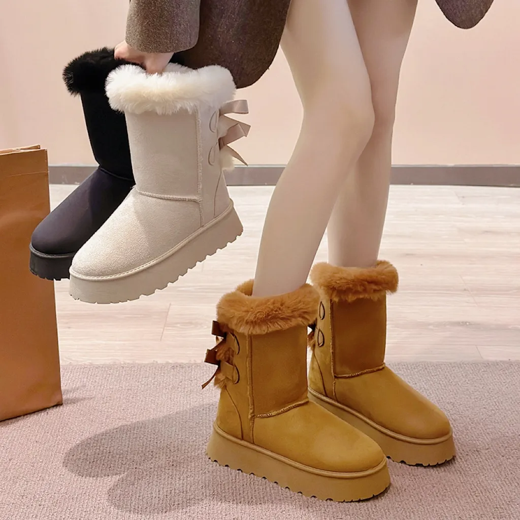 designer Snow Boots For Women Womens Keep Warm Beige Camel Black Indoor Outdoor Casual Shoes Trainers Sneakers_voghion.com