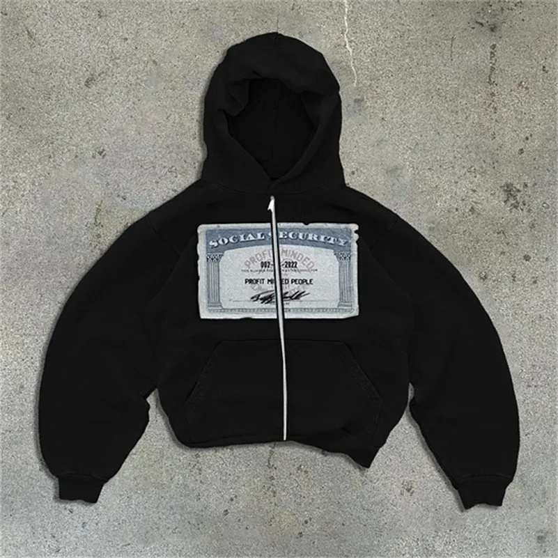 Zip Y2K Clothes American Haruku Hip Hop Graphic Print Retro Oversized Hoodie Sweatshirt Mens Womens Rock Gothic Jacket_voghion.com