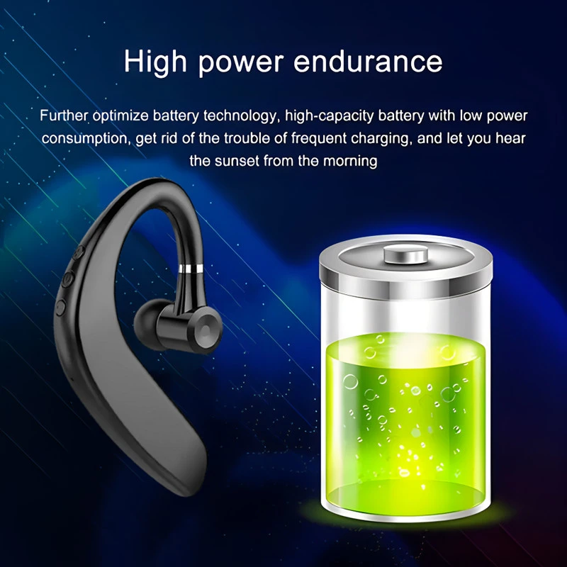 Wireless Bluetooth Earphone Single Business Headset Long Standby_voghion.com