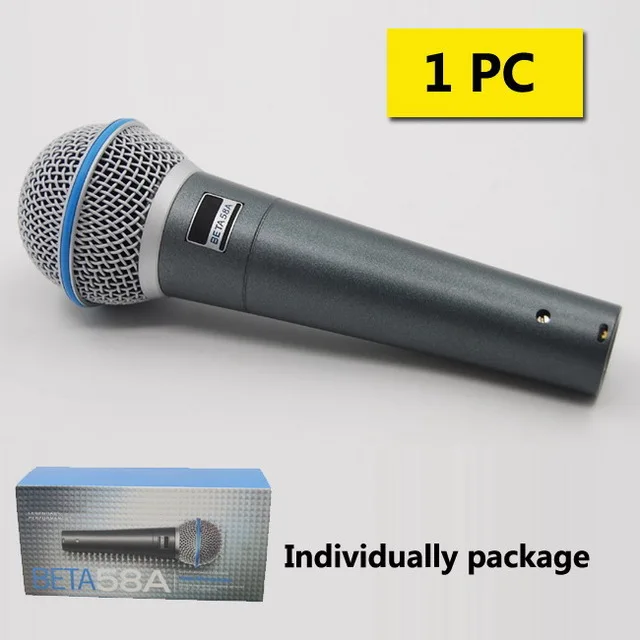 transzformátor BT58A Professzionális kézi dinamikus mikrofon BETA 58A templomi tanítási karaoke rendszerhez Sing Gaming_voghion.com