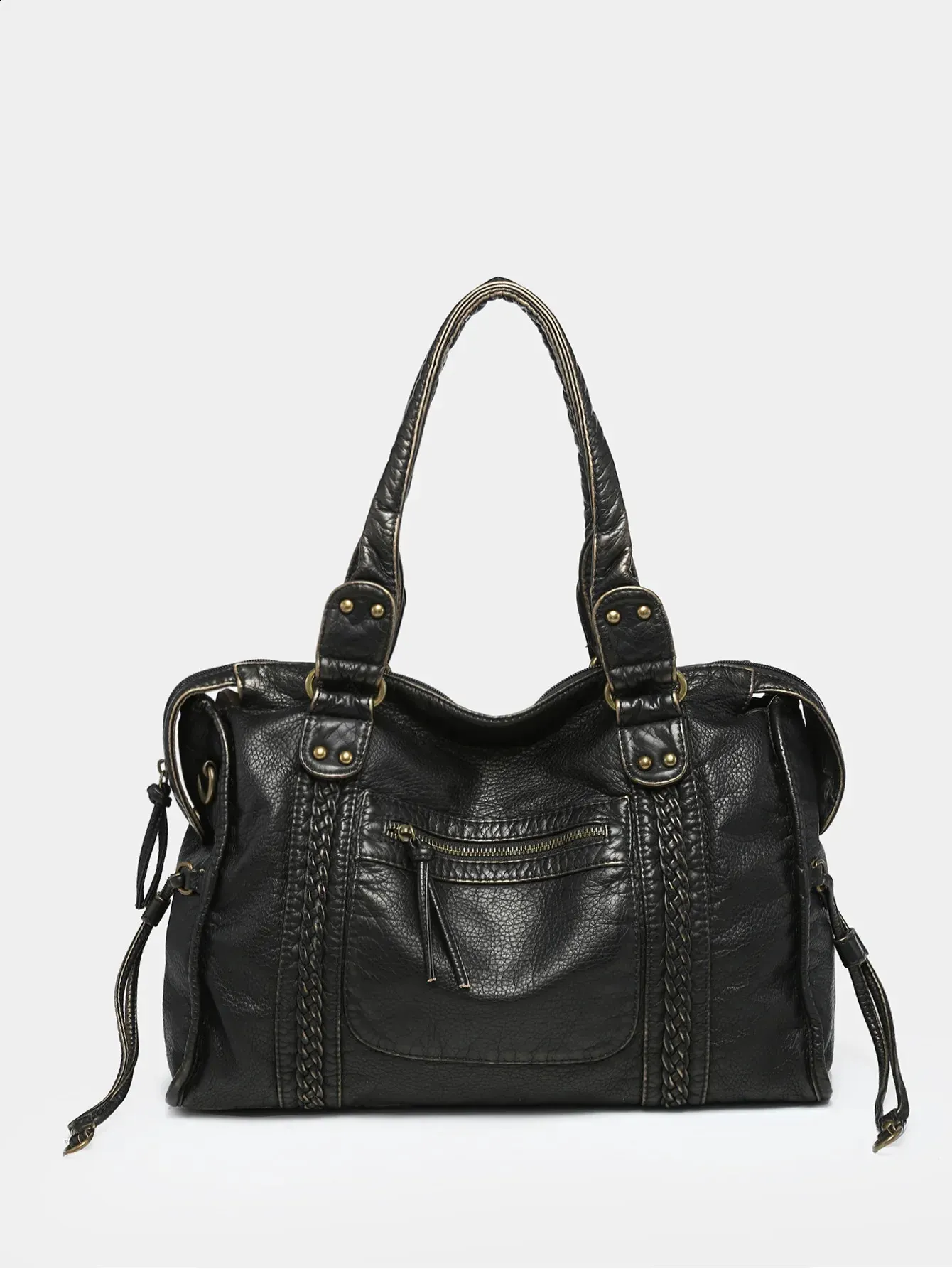 Fashion Punk Grunge Shoulder Bag Vintage Aesthetic Y2k Tote Bag_voghion.com