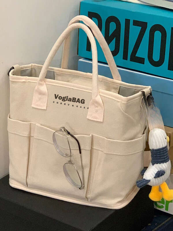 2025 Large Capacity Outdoor Pet Lightweight Mommy Baby Canvas Women's Tote Bag_voghion.com