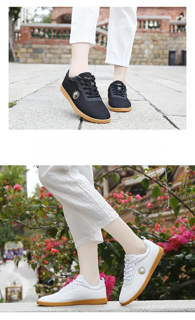 Chaussures d'arts martiaux unisexes pour adultes, exercices traditionnels chinois, Tai Chi, Kung Fu, performance en équipe, match, hommes et femmes_voghion.com