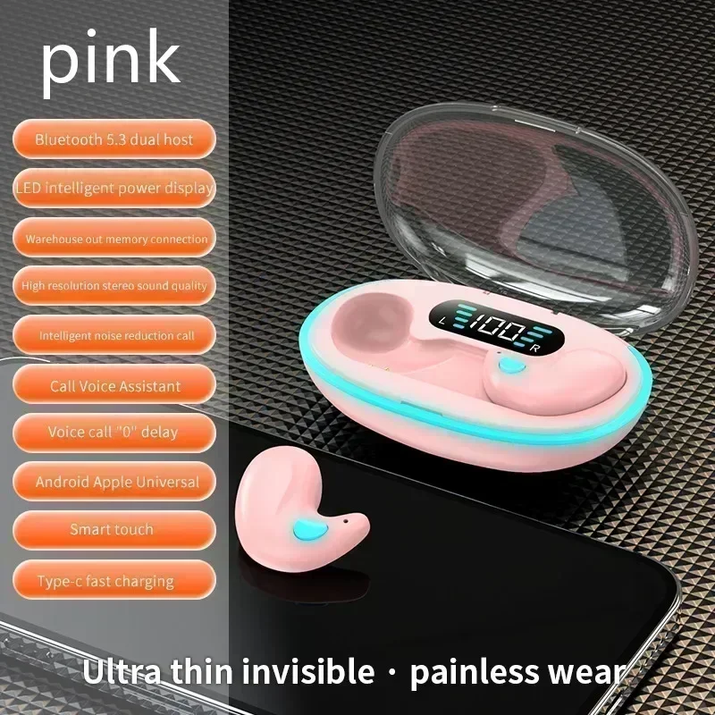 Wireless Sleeping Earbuds Tws Bluetooth Headphones With Mic Hd_voghion.com