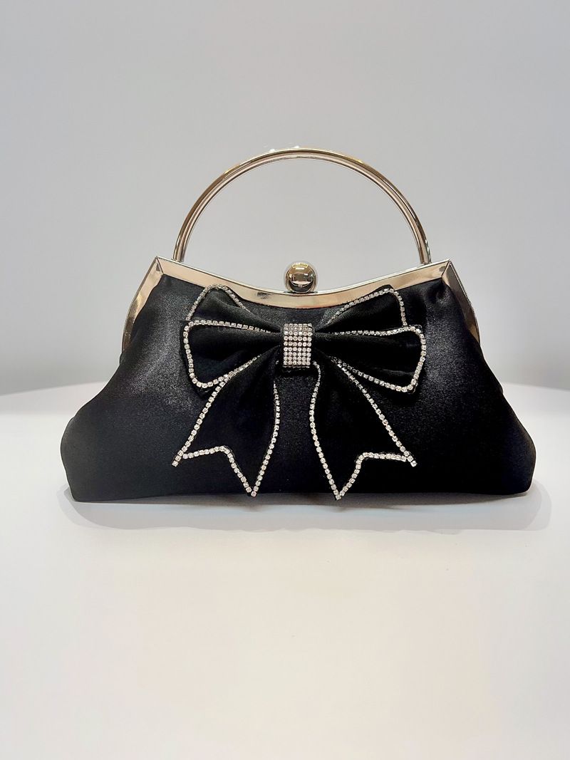 Nuova borsa a tracolla monospalla da banchetto con fiocco retrò da fata, borsa da cena da donna_voghion.com