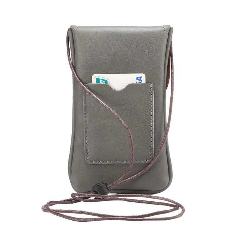 Borsa a tracolla sottile in pelle vegana casual con tracolla regolabile, per cellulare Ba241217_voghion.com