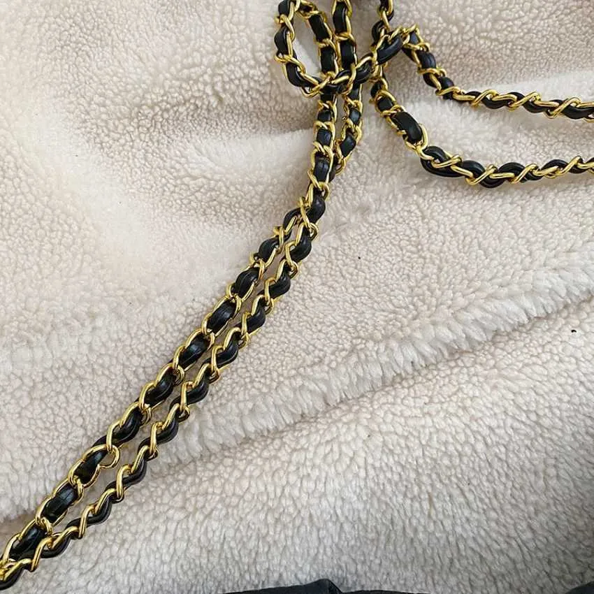Borsa a tracolla da donna, borsa a mano con catena dorata, borsa a tracolla per ragazze, tasca da ufficio, grande capacità_voghion.com
