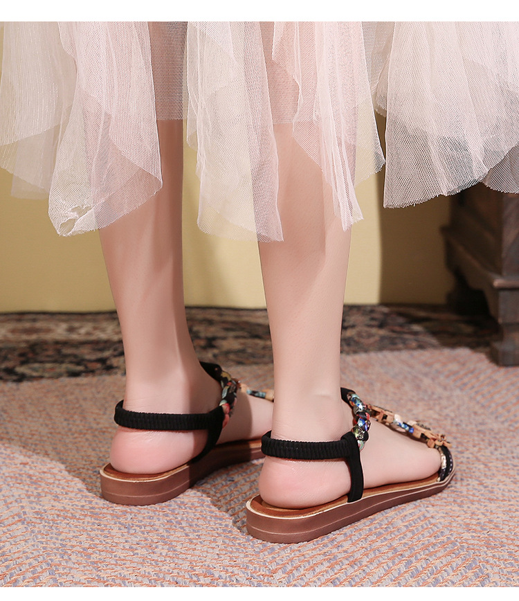 2024 nouvel été fond plat bohème boucle en bois L sandales à bout ouvert femmes grand 5106-_voghion.com