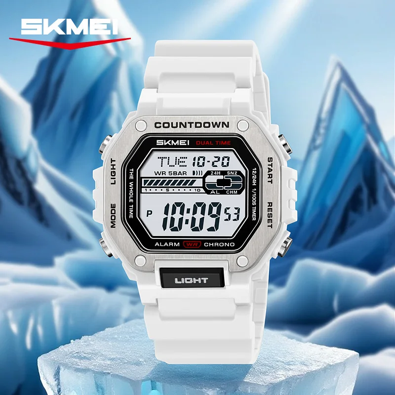 Digital Countdown Sports Watch For Men Military Led Waterproof_voghion.com