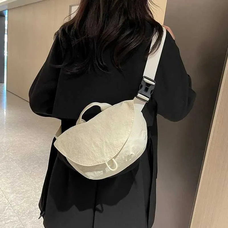 Borsa a tracolla elegante da donna borsa spalla e marsupio nylon_voghion.com