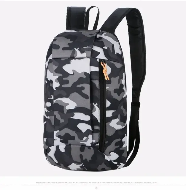 Outdoor Sports Lightweight Camouflage Backpack Travel Bag Zipper Adjustable Belt Camping Mountaineering Men Ladie_voghion.com