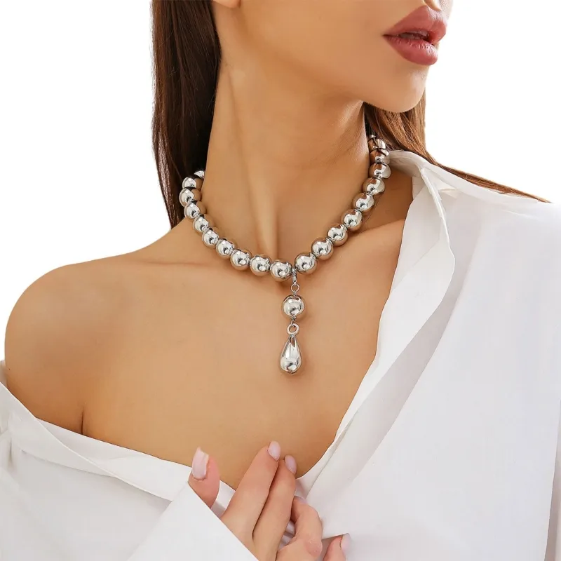 Colliers pendentifs Collier goutte d'eau Perles délicates Accessoire à la mode 634D_voghion.com
