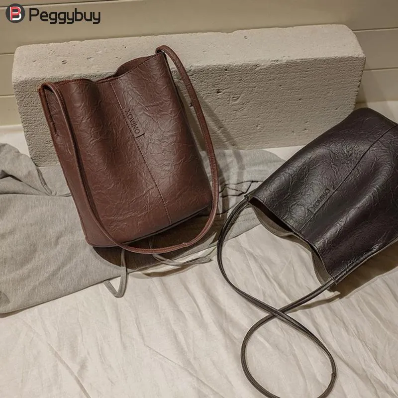 Borse nuove alla moda, vintage, da donna, a tracolla, in pelle, a secchiello, borsa da shopping, a mano_voghion.com