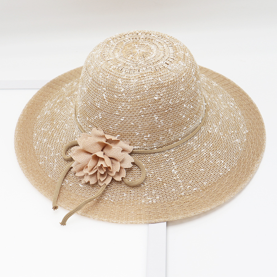 Korean Version Of Beach Big Brimmed Straw Women In Summer Scenic Spots, Cool For Vacation, Sun Protection, Sunshade Hat,_voghion.com