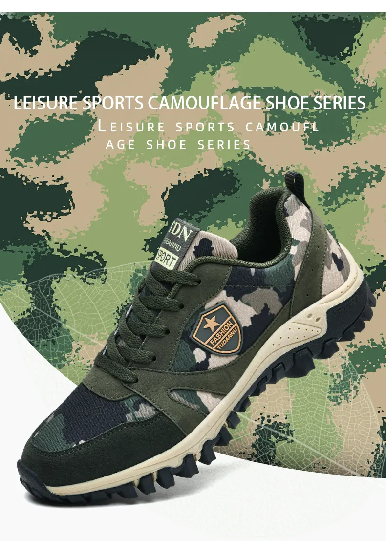 Camouflage Outdoor Running Training Shoes For Couple Athletic Wear_voghion.com