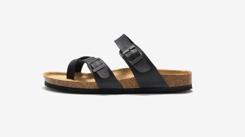Ruizu 2024 autumn and summer new women's cork slippers trendy men's sandals couple beach shoes cork outdoor wear_voghion.com