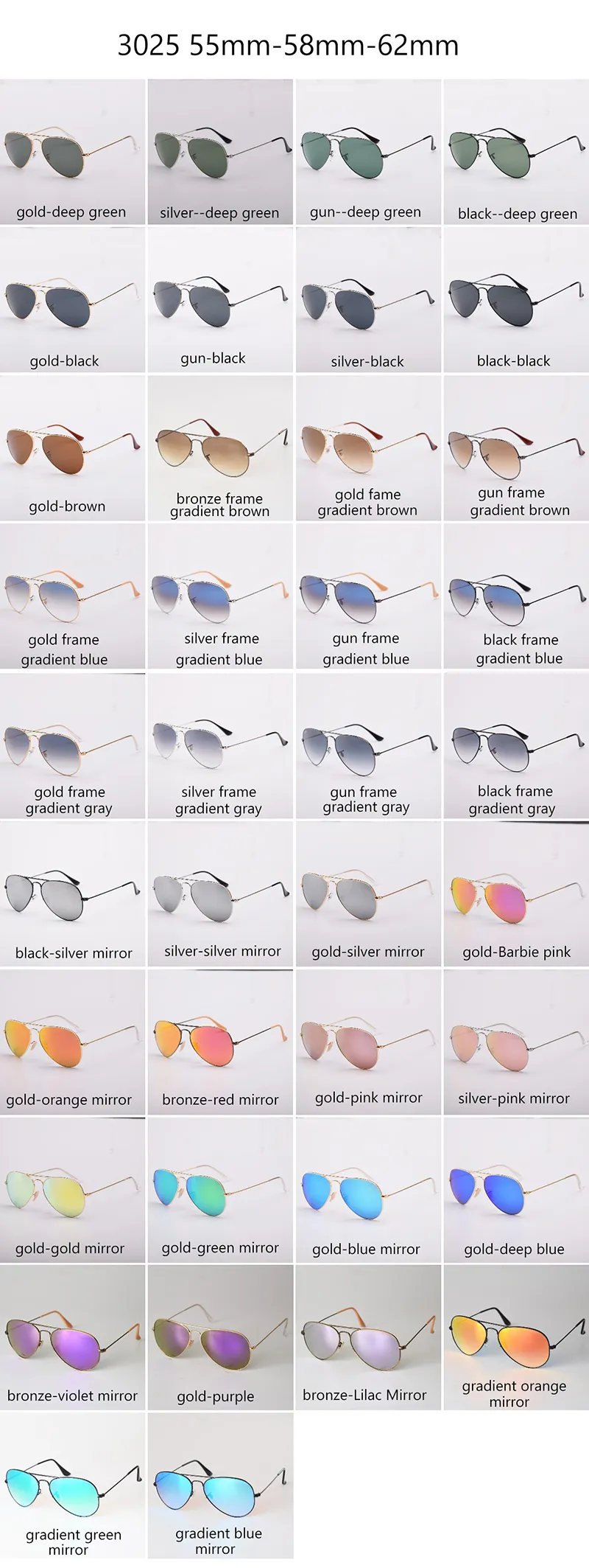 Classic Aviator Sunglasses For Men And Women Uv Protection_voghion.com