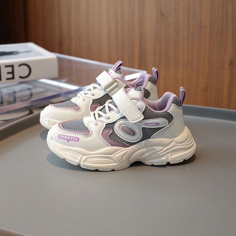 Casual shoes children in spring and autumn, new styles for girls, boys' mesh, 2024 sports shoes, mid size, soft soled,_voghion.com