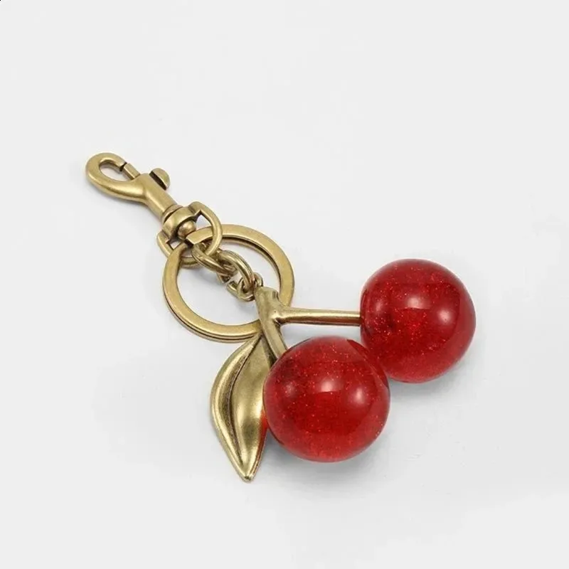 Stilvolles Schlüsselanhänger-Accessoire Kirschanhänger Schlüsselanhänger Taschenanhänger 517F 240813_voghion.com