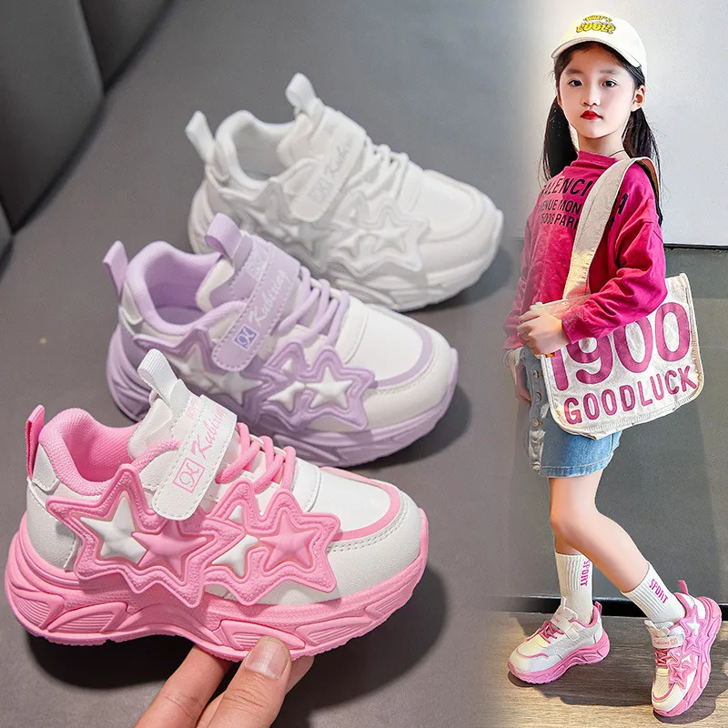 Girls Shoes 2025 Youth New Light Running Footwear Toddler Sports Jogging Trainers Happysteps Casual Kids Sneakers Sizes_voghion.com
