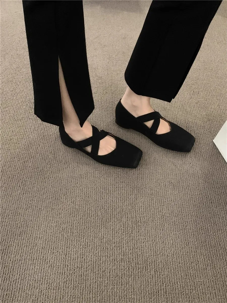 Bekväma mary jane ballerinaskor för damer retro slip ons_voghion.com