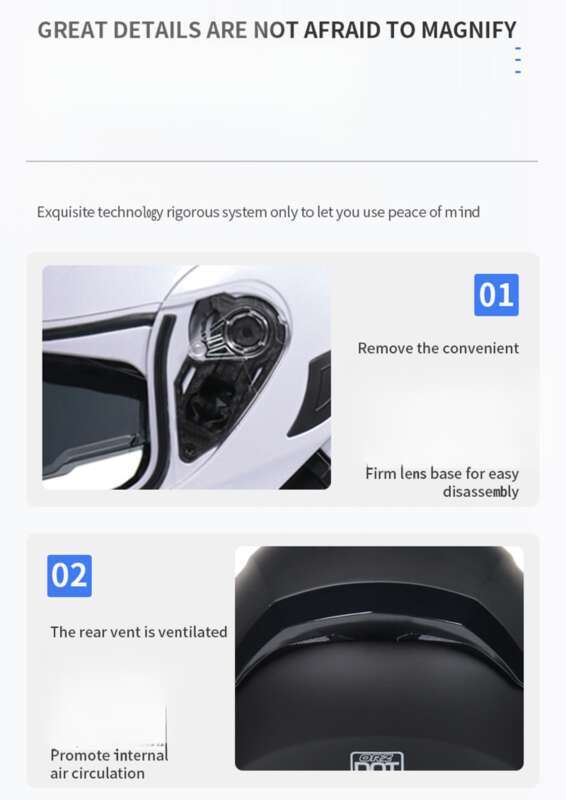 Orz Motorrad-Integralhelm mit offenem Gesicht, Tail Wing Knight, Bluetooth-Motorrad, personalisierbar für den Winter für Männer und Frauen_voghion.com