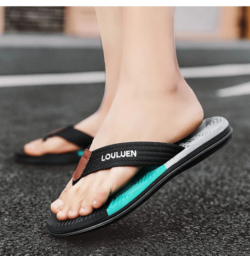 Sommer Thong Flip ps Herre Mode Åndbare Casual Slides Ortopædiske Klips Tå Svangstøtte Strandsandaler 240620_voghion.com