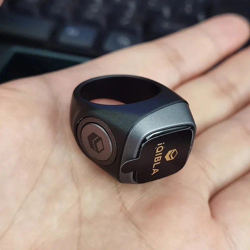 Smart Tasbih Tally Counter Ring pentru musulmani Zikr Digital Tasbeeh 5 Prayer Time 240730_voghion.com